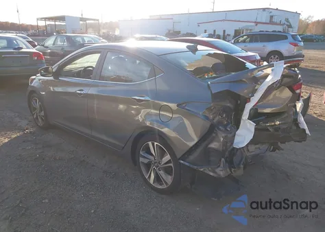 2014 Hyundai Elantra Limited z USA, uszkodzony, nr VIN 5NPDH4AE6EH504560